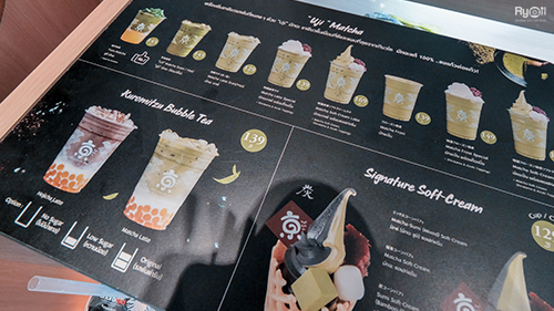 TSUJIRI Thailand, ICONSIAM, Matcha & more, Tealily Cafe, Seven Suns, Peace Oriental Teahouse, Rin Matcha, Kyo roll en