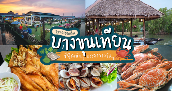 จ๊ะโอ๋ซีฟู๊ด, รุ่งฟ้า ซีฟู้ด, วิวทิวไม้ ซีฟู้ด, ครัวลุงแถม, ครัวแพขวัญใจซีฟู้ด บางขุนเทียน, ครัวน้าเนียมซีฟู้ด, ครัวนพเก้าซีฟู้ด, ครัวทับทิม ซีฟู้ด, ครัวพ่อกำนันซีฟู๊ด บางขุนเทียน-ชายทะเล, บ้านปองพลซีฟู้ด, ครัววลัยพร, ธารทะเลซีฟู้ด บางขุนเทียน-ชายทะเล, ฟาร์มสมใจซีฟู้ดส์ บางขุนเทียนชายทะเล, ครัวคุณอรซีฟู๊ดบางขุนเทียน