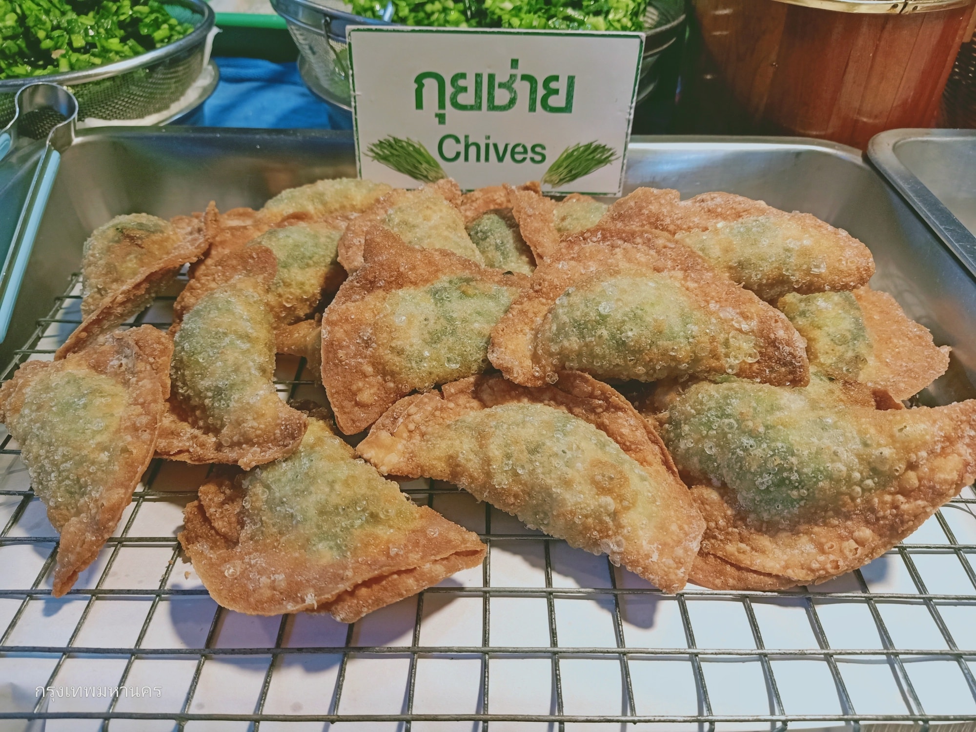 ร้านอาตี๋กุยช่าย, ร้าน ขนมกุยช่าย นายฮี้, กุยช่ายมิสหมวย, กุยช่ายสะพานหัน, ปากร้ายกุ้ยช่ายทอดตอกไข่, ขนมกุยช่ายนายพี, กุยช่ายคุณย่าวิไล, กระเพาะปลาเจ๊เอ็ง, กุยช่ายอาแปะเจ้าเก่า, อาเฟงลี่, ขนมกุ๋ยช่ายเจ๊ต้อย, กุ้ยช่ายคุณแม่, กุยช่ายเจ๊มล, กุยช่ายคุณแอ๋ววังหลัง, ท้องย้อยกุยช่าย, กุยช่ายเจ๊หมวย, เพลินเพลิน กุยช่ายทอดกรอบ