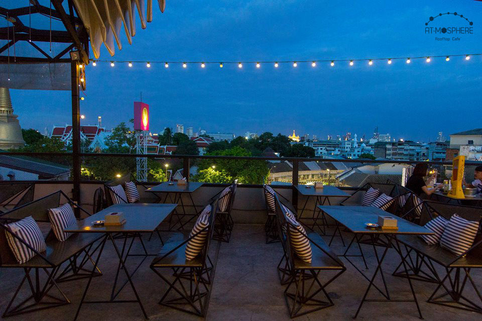 Moonshine Bar, พิซซ่าลันตา Pizza Lanta, Chart Bar, At-Mosphere Rooftop Cafe', Molly, Buddy Beer, Fu Bar, Prime Burger Khaosan, Ranee’s Restaurant, Hippie De Bar