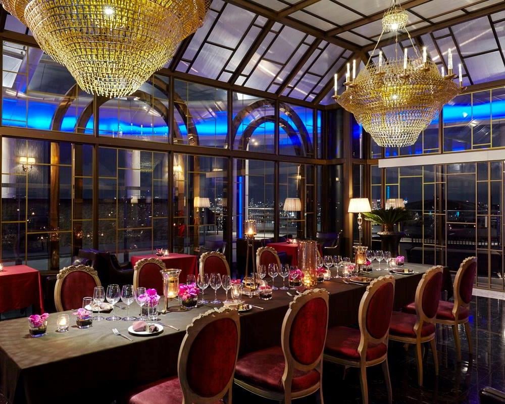 Level 50 by SEE FAH, Siam Yacht Club, Blue Sky, at Centara Grand, Mezzaluna Restaurant