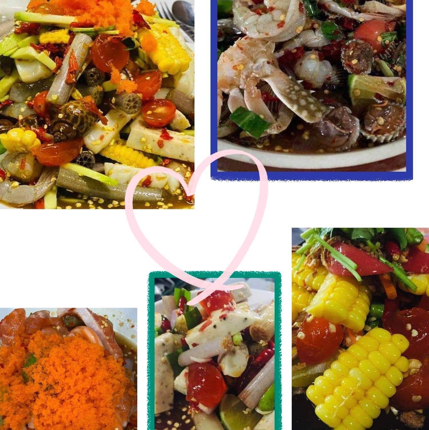 มันโภชนา, เรอดังซีฟู้ด, บ้านเขาหลักซีฟู้ด, ครัวนายอั๊ง เขาหลัก, ครัวมาดาม, เล่าลือ, ครัวผู้พัน เขาหลัก, แปะเถียร เป็ดย่าง เขาหลัก, Peter Pan, เจ๊น้อง ร้านอาหารพื้นเมืองพังงา, KhaoLak Phu View, ครัว หลวงเทน (หรอยที่สุดในเมืองมนุษย์), ครัวน้ำตา