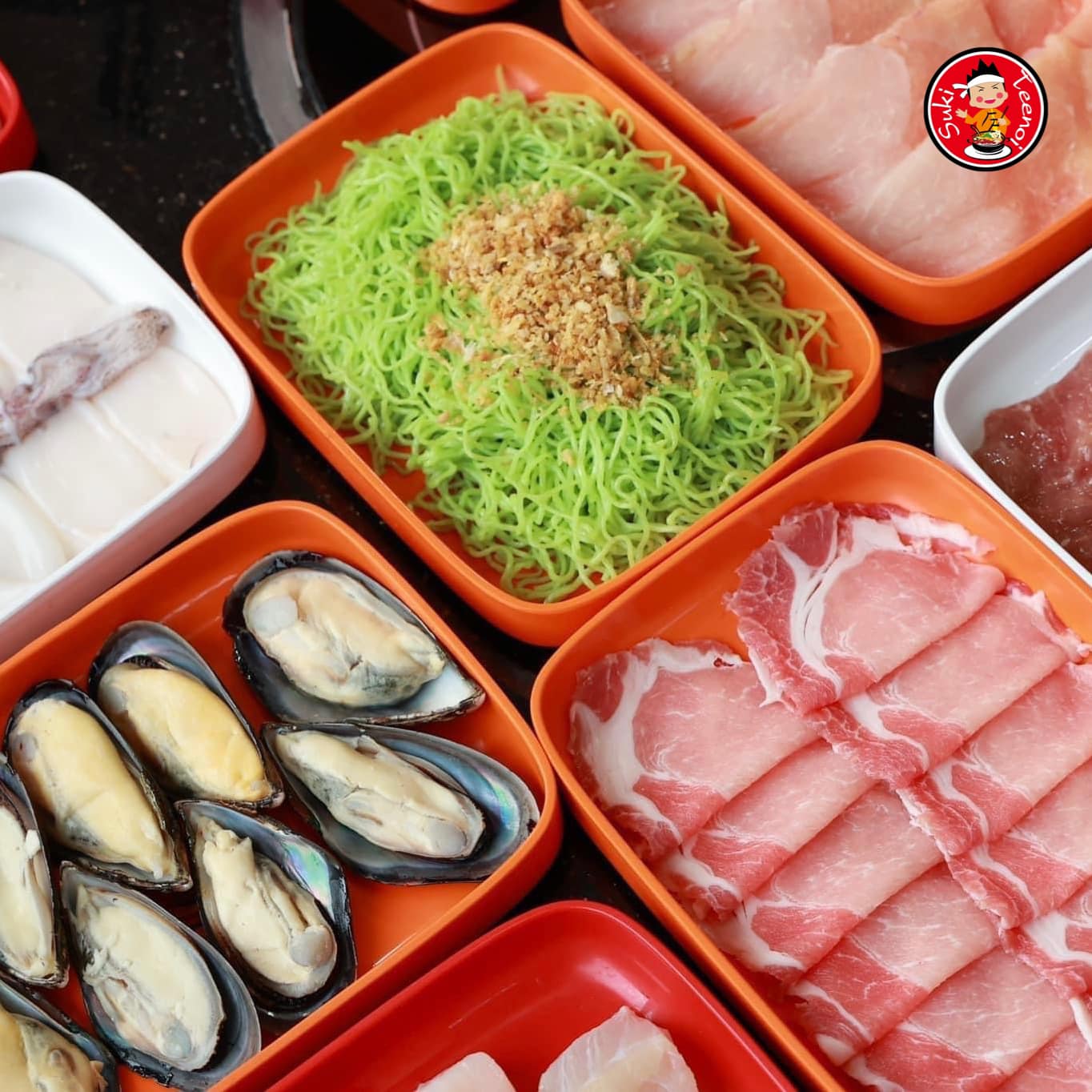 Baan suki, Y.O.U หมูกระทะ, JJANG restaurant and BBQ, ฮ่องเต้ สุกี้-ปิ้งย่าง บุฟเฟ่ต์, สุกี้ตี๋น้อย, สาขาเลียบด่วนเอกมัยรามอินทรา, BestBeef, ปิ้ง-ย่างเทวดา, Happy Suki, 18 มงกุฎ สุกี้-ชาบู, สุกี้ดารา, อร่อยติ่มซำ สุกี้สไตล์ฮ่องกง