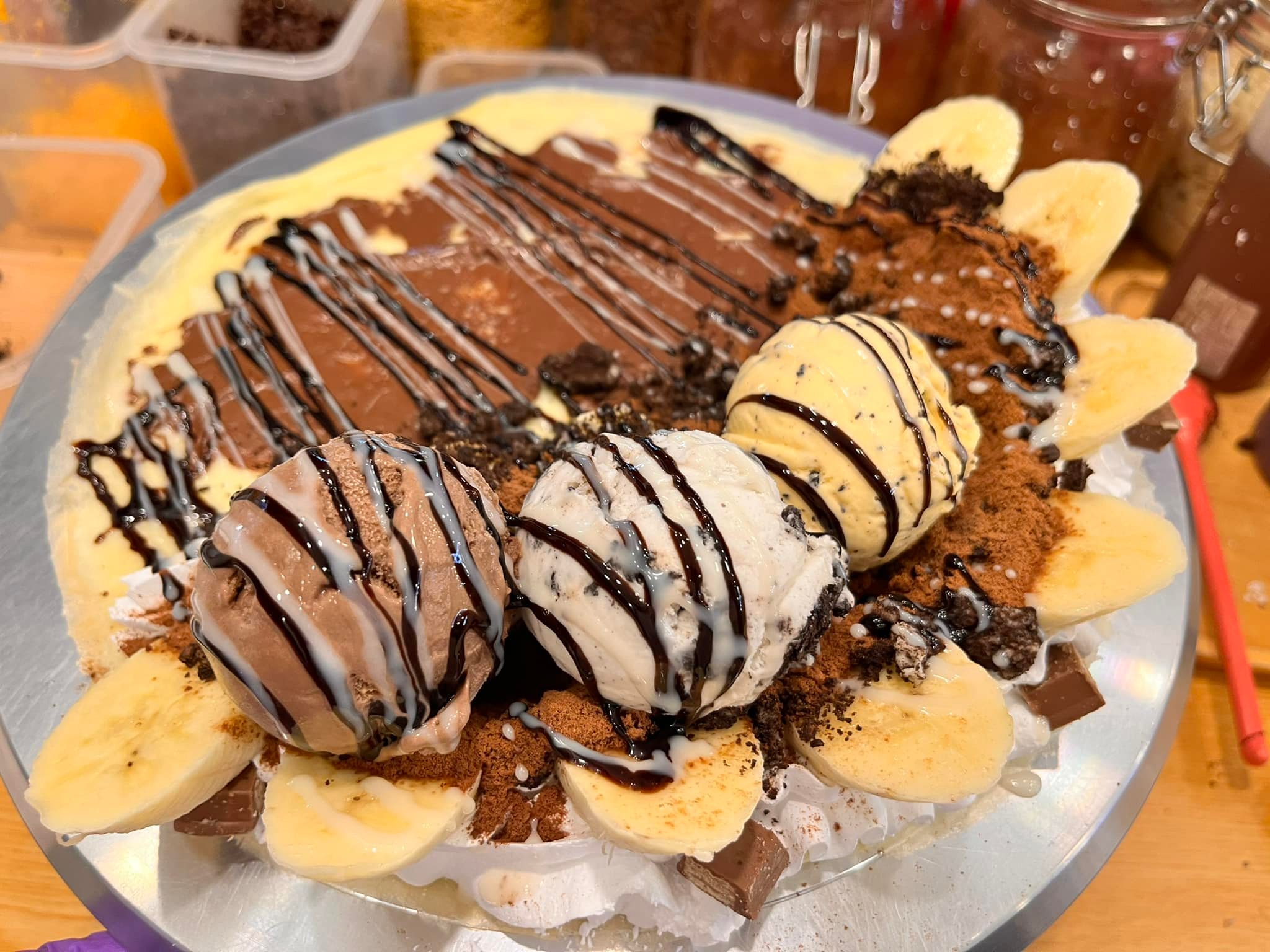 Phumjai Crepe • ภูมิใจเครป, เครปเย็นโครตไส้ ตลาดอินดี้ปิ่นเกล้า, เครปบุฟเฟต์ สายไหมอเวนิว, ร้านป้านายเครปเย็น I creamy crepe, เครปเย็น หน้าวัง, เครปเย็น โทสต์ ร้านป้อนคำหวาน กรู๊ฟมาร์เก็ต, YOTHA CREPE, เครปสมหวัง, Olino Crepe &amp; Tea