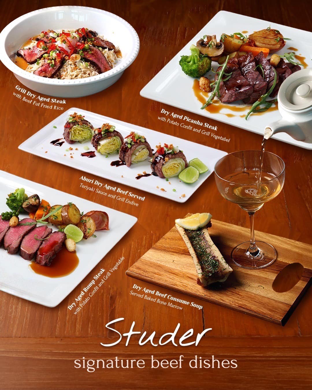 สเต๊ก 2 แคว เขาใหญ่, Vano's Steak, Bigger' Burger &amp; Steak, VinCotto, Studer Restaurant, Sireena Italian Restaurant, เชฟ สมพงษ์ ปากช่อง, ROMA Khaoyai, บ้านแม่สเต็กตัวพ่อ, Steak in Khaoyai, Prime 19