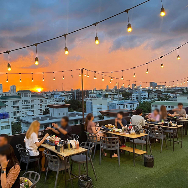 Everyday mookrata & cafe, นั่งปิ้ง หมูกระทะ, Sky grill หมูกระทะ, อารียา หมูกระทะ สาขา 3 รูฟท็อป, หมูกระทะคนรวย, หมูหมึกกุ้ง, Bargyuu, ปิ้งเนย บุฟเฟ่ต์ปิ้งย่างกระทะร้อน อโศก on-the-roof