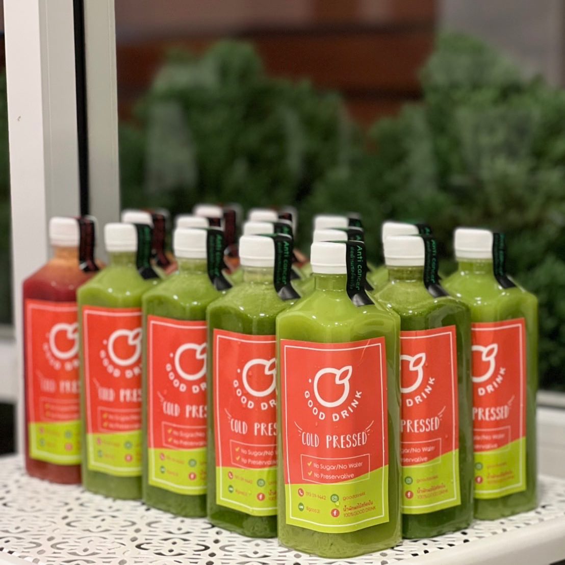 ผักฉ่ำ คำหอม, QULI Cold Pressed Juice, WYO.Juicebar, BEEP HPP Cold-Pressed, Roots, Own Your Own Fresh, Fruitstop, My Everyday Juice, น้ำผักผลไม้สกัดเย็น100%GOOD DRINK, ปลูกปั่น