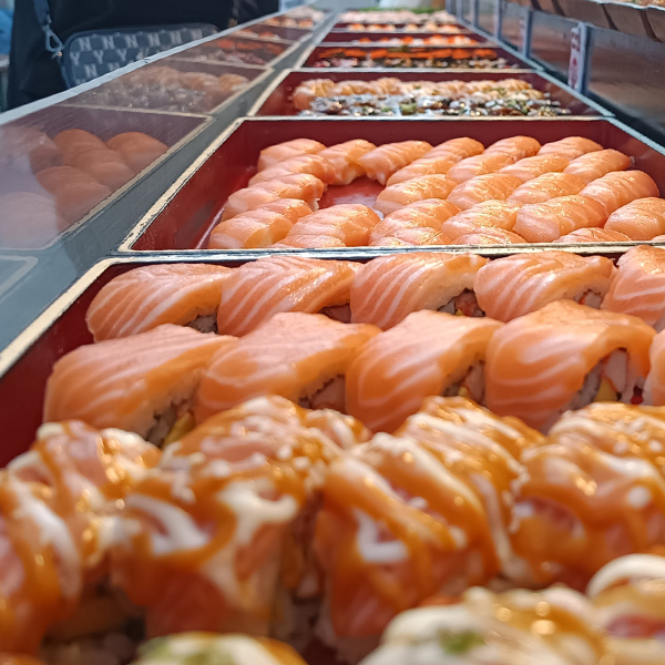 Salmon Cat, Yume plus sushi, ซูชิคุมะ ShuShi Kuma, จ่ามอส แซลม่อน ซีฟู๊ด, กินดิบ