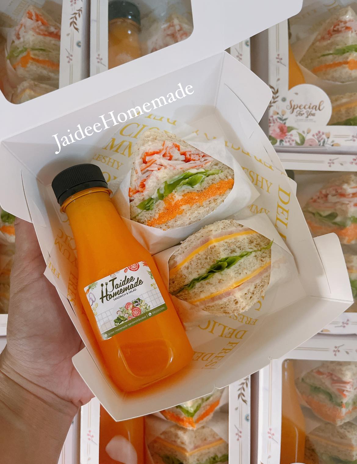 Muibakery, กินดี อยู่ดี by foreste cafe, The Waffle, Snack food.shop, Snackbox Monchanok, ไออุ่น, บ้านทองม้วน, Jaidee Homemade, ชื่นจิต chuenchit, Nara Snack Box - รับจัดเบรค, ว่าหรอย-waroi, KIN.D