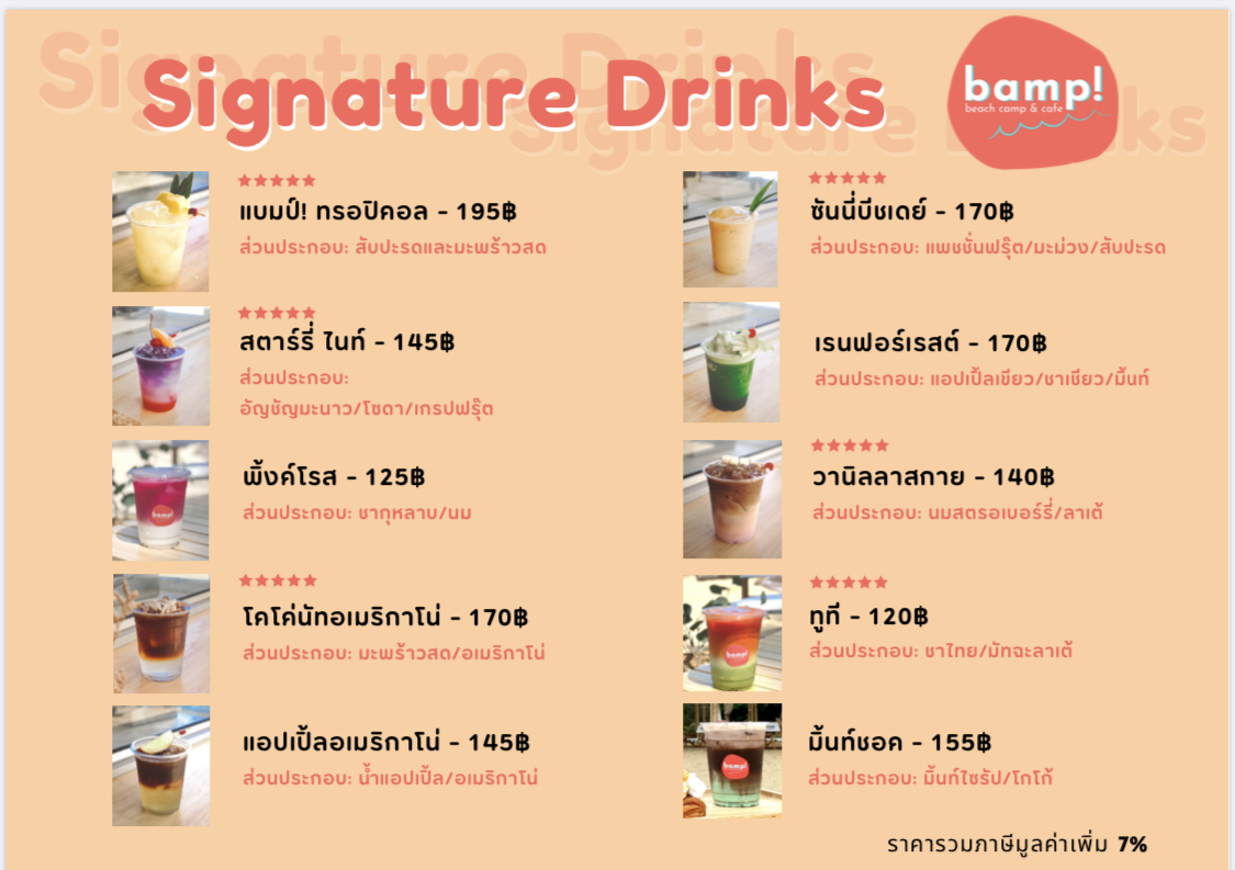 Ka-Num Home Cafe, mira cafe, สุขพอ-Sukpor, ลิ้มรส Limrot, RE - REST CAFE, BAMP : Beach &amp; Cafe, สุดา คาเฟ่ Suda Cafe", RAY CAFE, Top Seacret Beach Cafe, 25 Monday cafe', Tree House Cafe', Memory House Cafe HuaHin, B’day Cafe, 3pm cafe’, One &amp; Only Café, Bay Camp Cafe