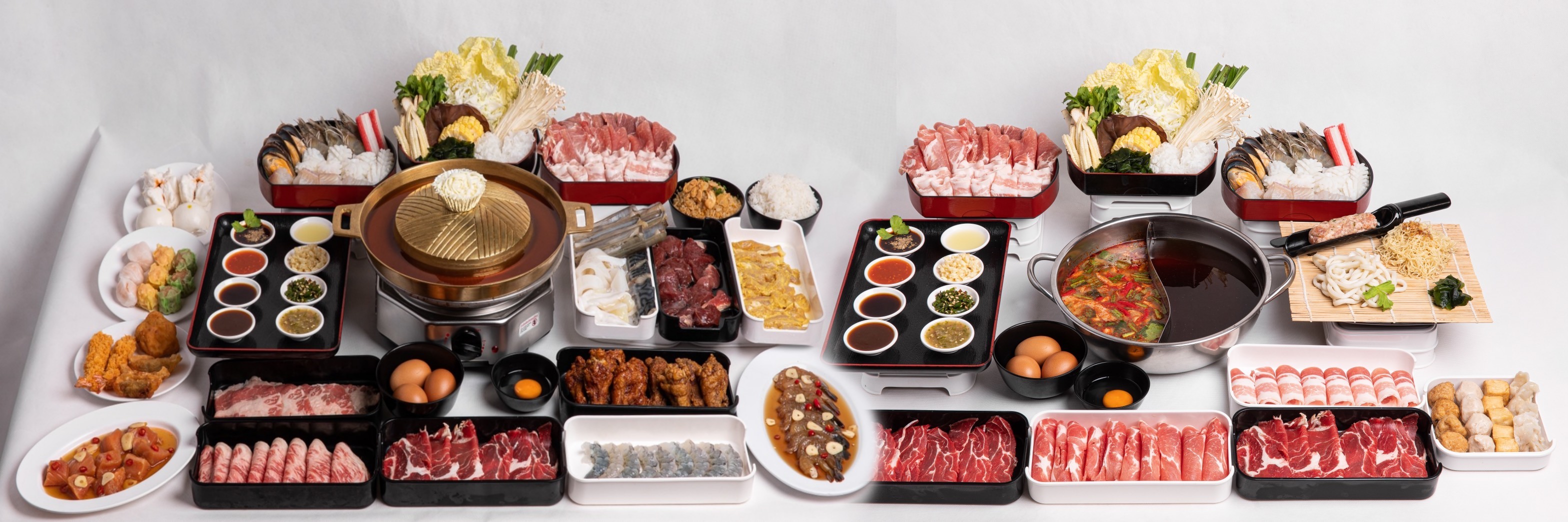 Baan suki, Y.O.U หมูกระทะ, JJANG restaurant and BBQ, ฮ่องเต้ สุกี้-ปิ้งย่าง บุฟเฟ่ต์, สุกี้ตี๋น้อย, สาขาเลียบด่วนเอกมัยรามอินทรา, BestBeef, ปิ้ง-ย่างเทวดา, Happy Suki, 18 มงกุฎ สุกี้-ชาบู, สุกี้ดารา, อร่อยติ่มซำ สุกี้สไตล์ฮ่องกง