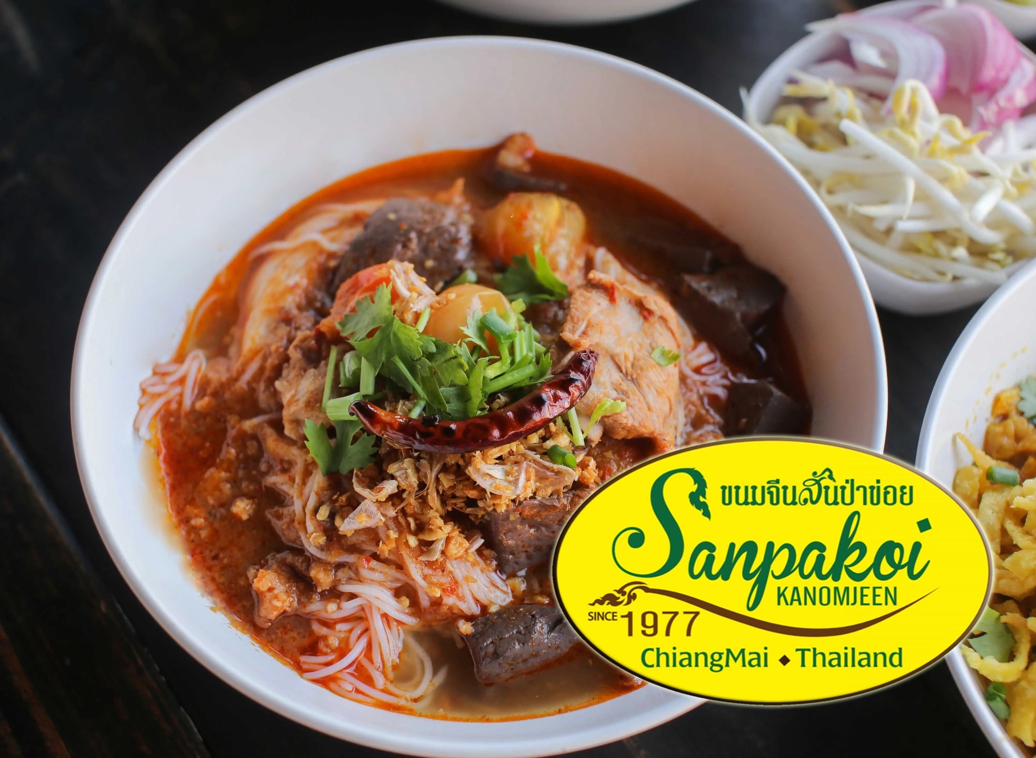 GREENSMOKED, ยำปูม้าเจ็ดยอด, สาขาเชียงใหม่, Izakaya Okada, ข้าวต้มย้ง, ข้าวต้มชาววัง, ขนมจีนสันป่าข่อย, ลาบบังเกอร์ by ช.ช้าง, ไก่ทอดเที่ยงคืน, สาขา 2.3 บ้านมอญ, หมี่กระดาษ ตลาดช้างเผือก, เต๋อตำยำระเบิด เชียงใหม่, มาม่าฟ้าธานี เชียงใหม่, ข้าวต้มแดง2 ข้างวัดแสนฝาง, อ๋องทิพย์รส