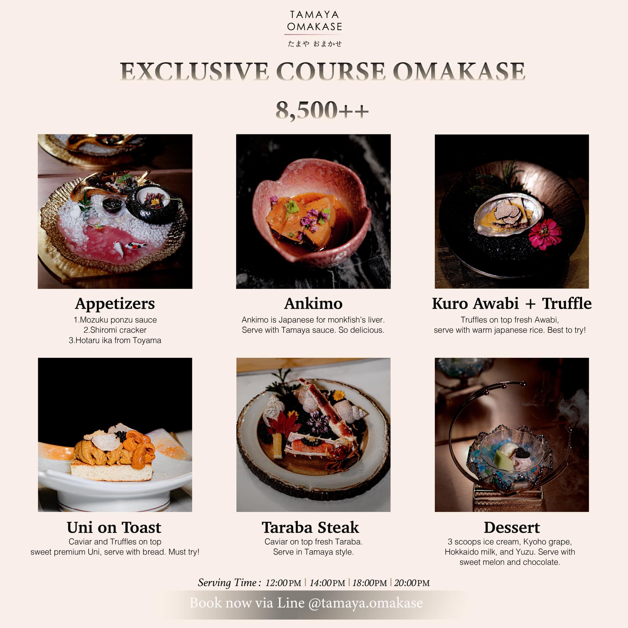 Jikasei B, NOWAKI BKK ノワキ, Sushi Yorokobu Bkk 鮨㐂, Ryuzu Omakase, Tamaya Omakase, Momiji Omakase, Mido Omakase