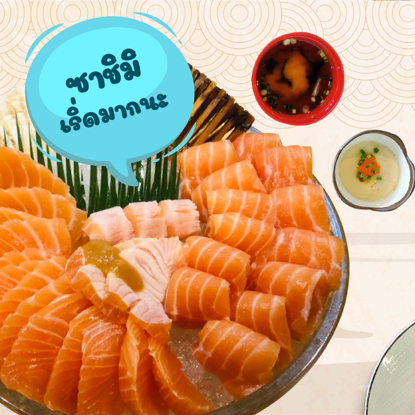 Jugemu, ข้าวปั้น, Sensei Ramen, SalmoniA, Masaru Sushi, TOMA sushi