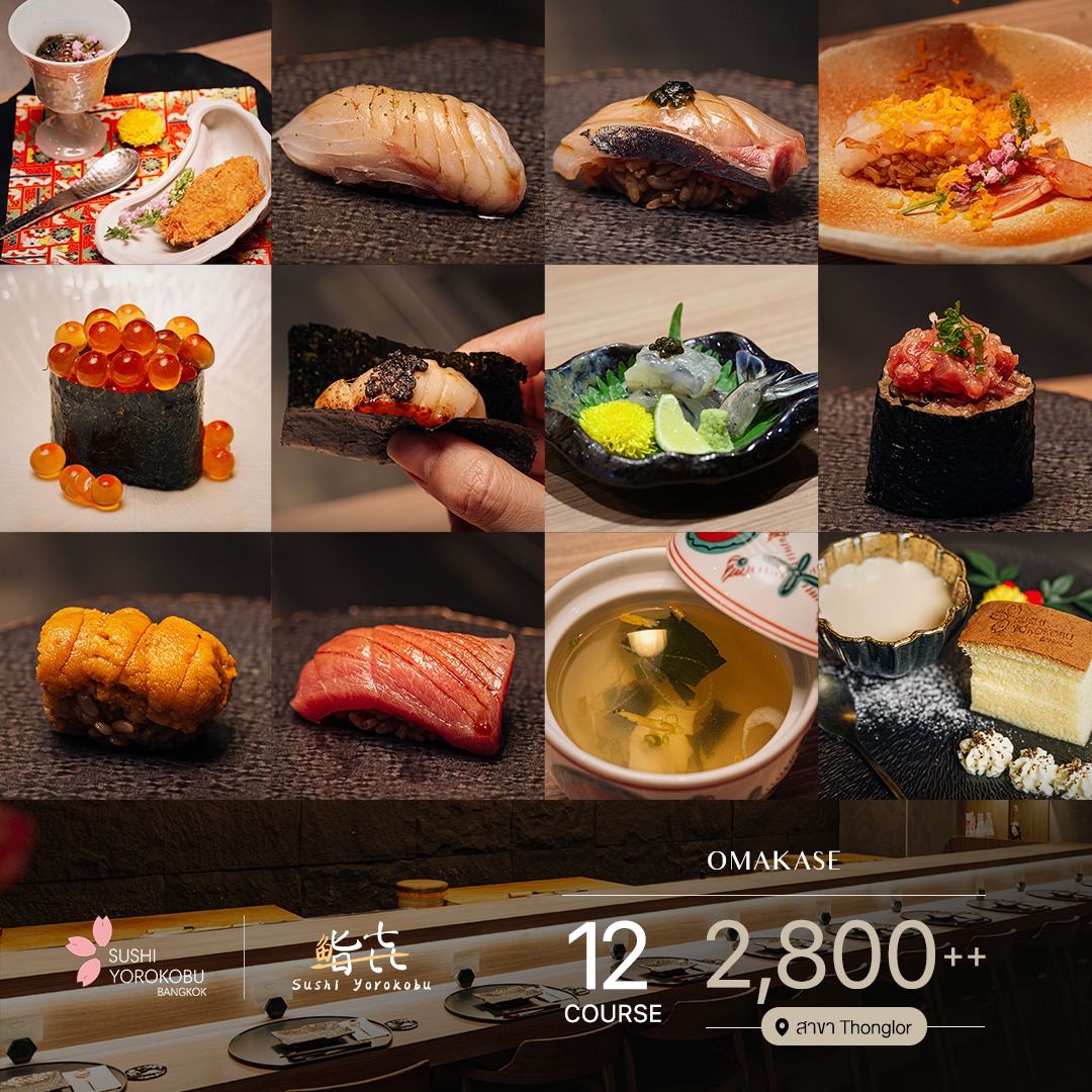 Jikasei B, NOWAKI BKK ノワキ, Sushi Yorokobu Bkk 鮨㐂, Ryuzu Omakase, Tamaya Omakase, Momiji Omakase, Mido Omakase