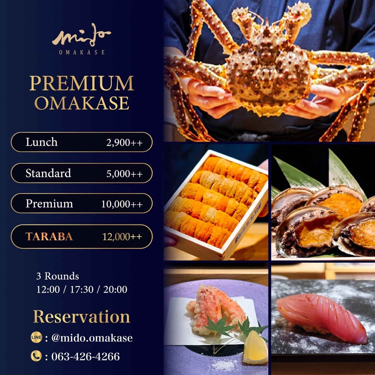 Jikasei B, NOWAKI BKK ノワキ, Sushi Yorokobu Bkk 鮨㐂, Ryuzu Omakase, Tamaya Omakase, Momiji Omakase, Mido Omakase