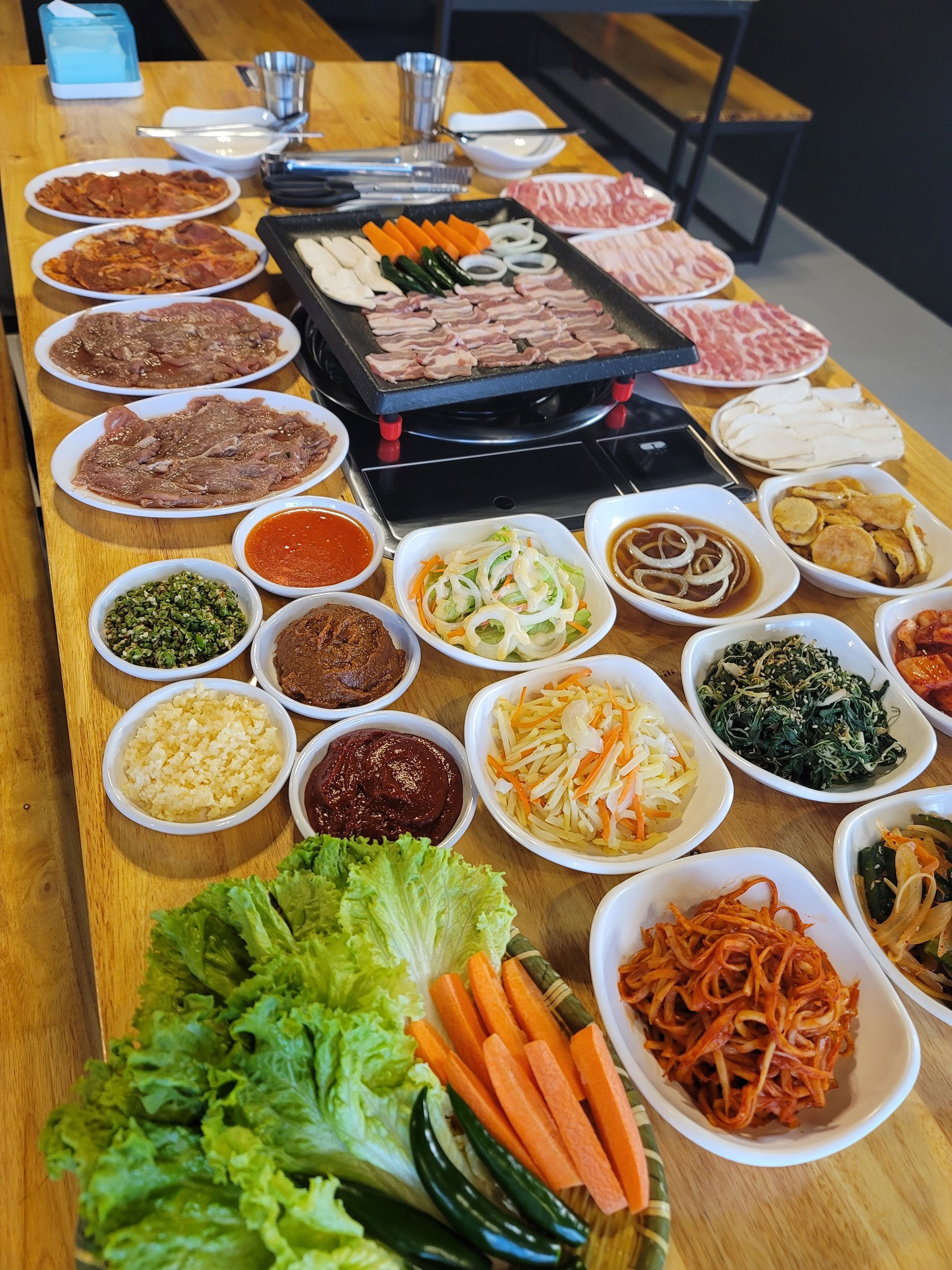 อร่อยติ่มซำ สุกี้สไตล์ฮ่องกง, Happy Suki, จ้าวเนื้อ บุฟเฟ่ต์ เนื้อย่างกระทะร้อน, โชคชัย 4 ปากซอย 33, กังนัม บุฟเฟ่ต์เกาหลี, Lucky BBQ, Nene Korean BBQ Buffet, ซูวอนซองบาร์บีคิว, ตั้งเตา หมูกระทะบุฟเฟ่ต์เลี่ยงเมืองนนท์, คุณเปิ้น หมูกระทะ