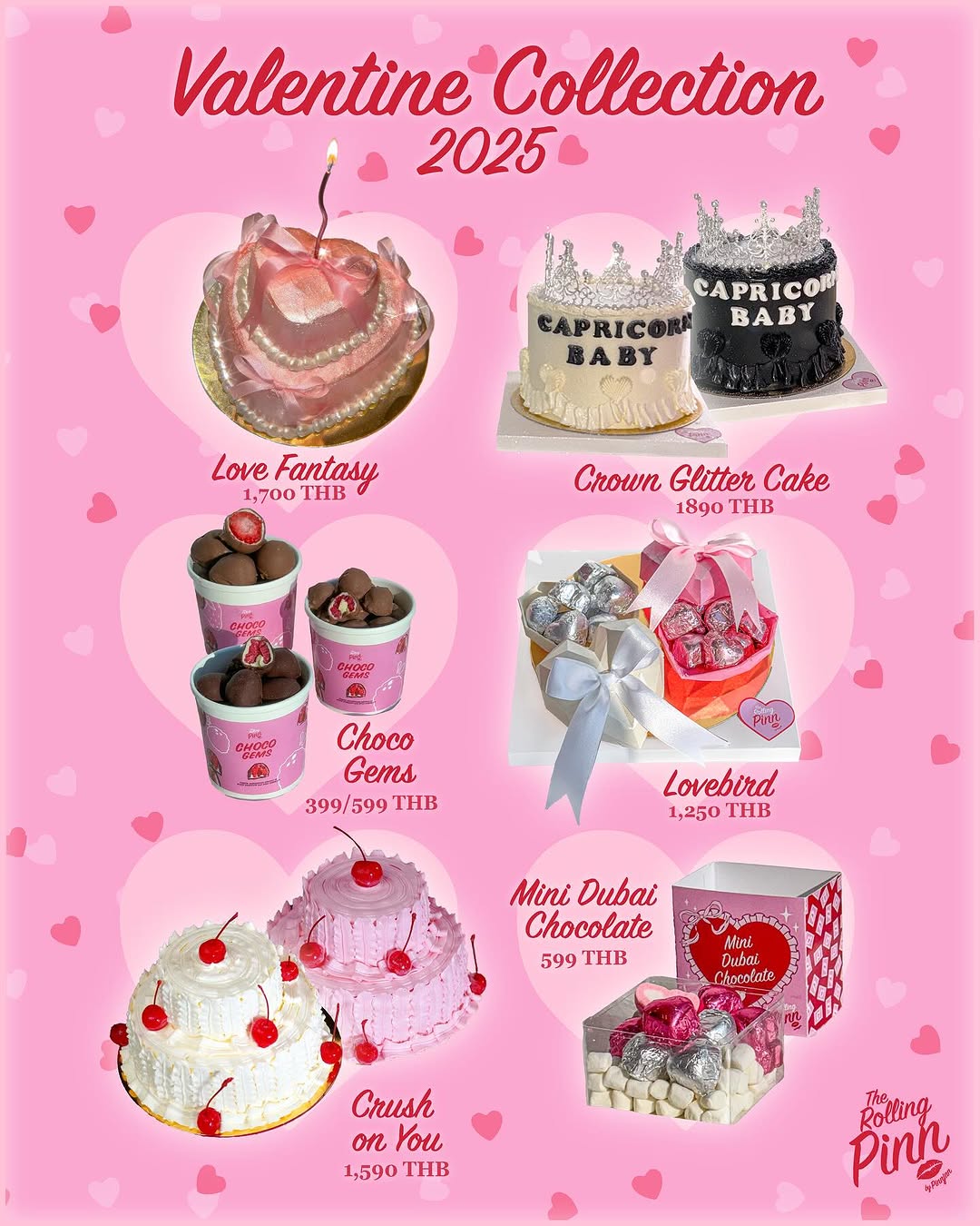 HOLIDAY PASTRY, The Rolling Pinn, Bake De Fleur, Sweet Me Bakery, PAUL Thailand, Radi, TWG Tea Salon, Cafe de Tu