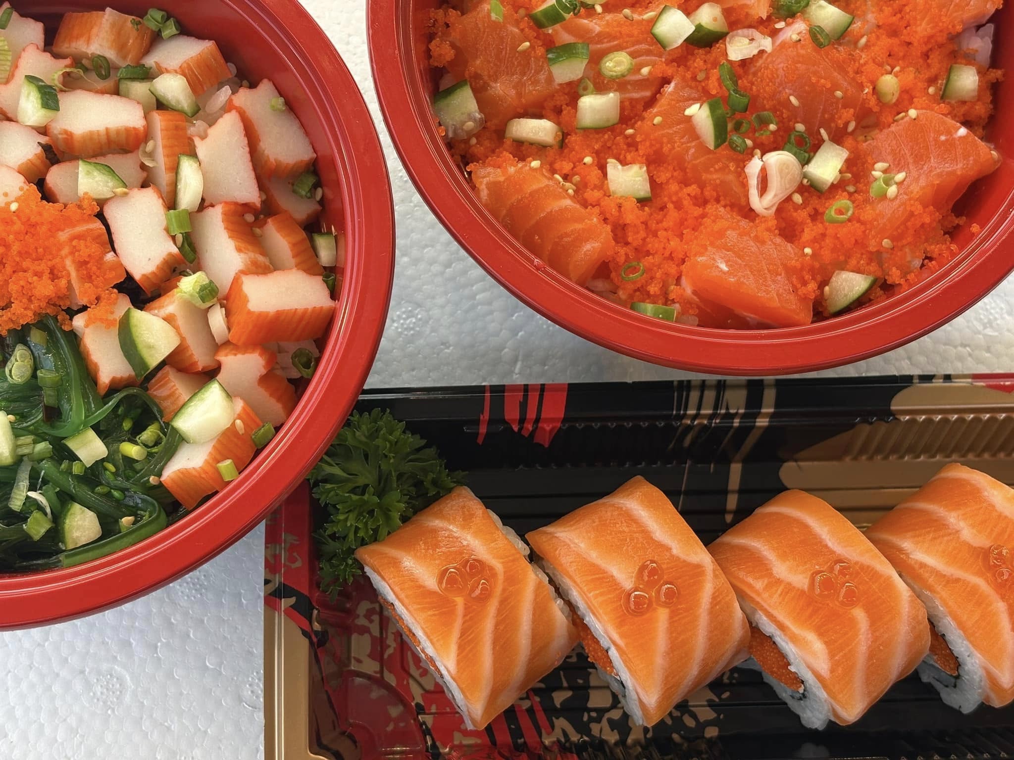 Salmon Cat, Yume plus sushi, ซูชิคุมะ ShuShi Kuma, จ่ามอส แซลม่อน ซีฟู๊ด, กินดิบ