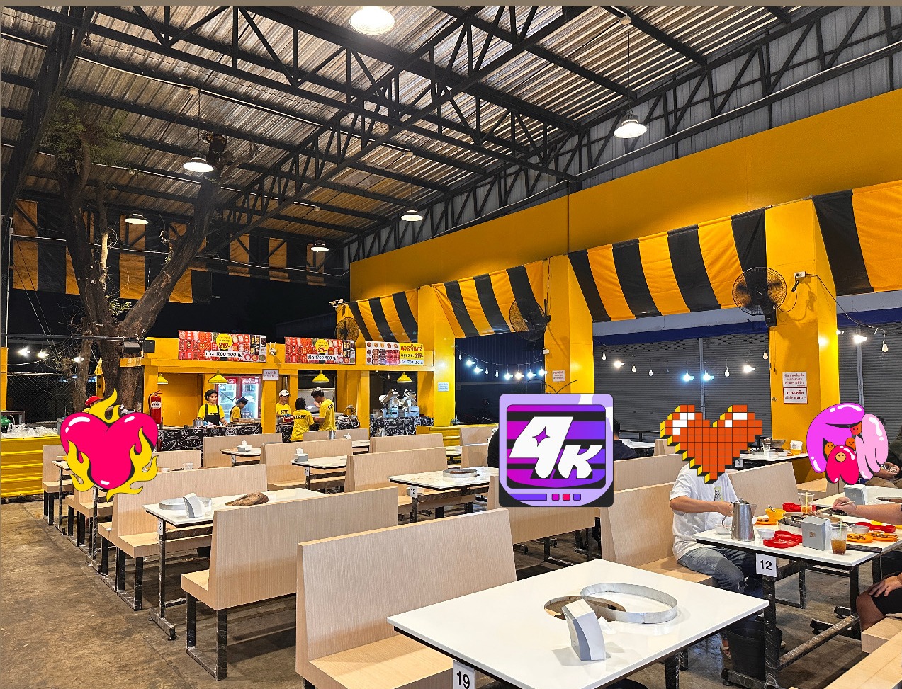 เป๋าตุงกุ้งย่าง, ติดมันส์ ศรีนครินทร์, อาป๋ากุ้งย่าง, สาขาสายไหม, ธนวัฒน์ ท.ฟู๊ด, BestBeef, นวลจันทร์ หมูกระทะ