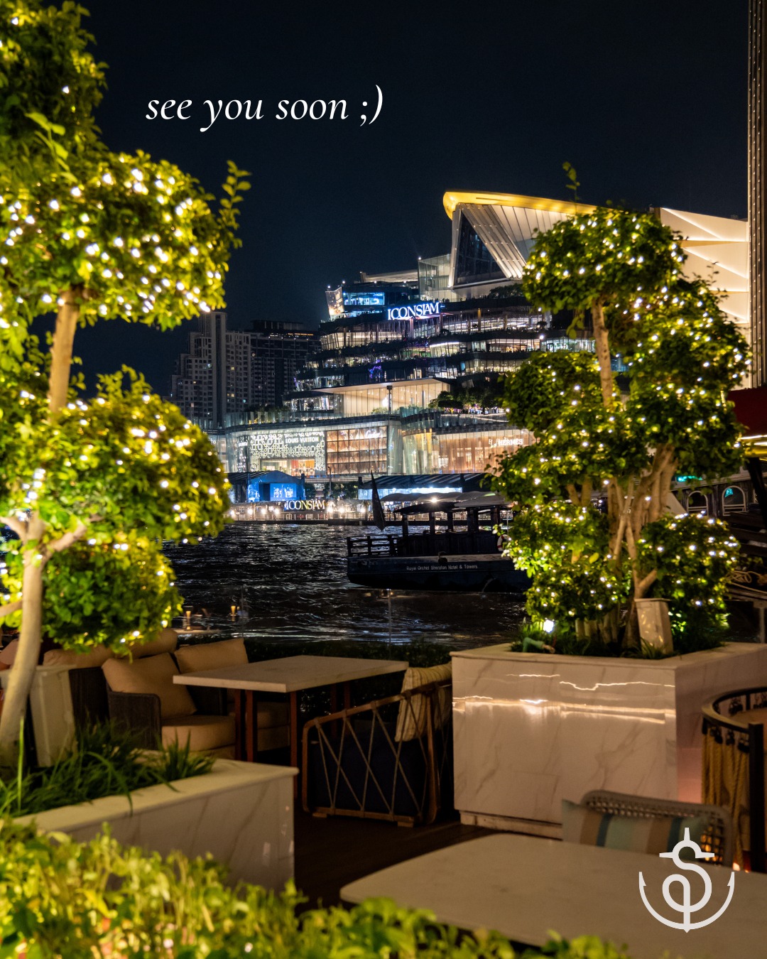 Level 50 by SEE FAH, Siam Yacht Club, Blue Sky, at Centara Grand, Mezzaluna Restaurant