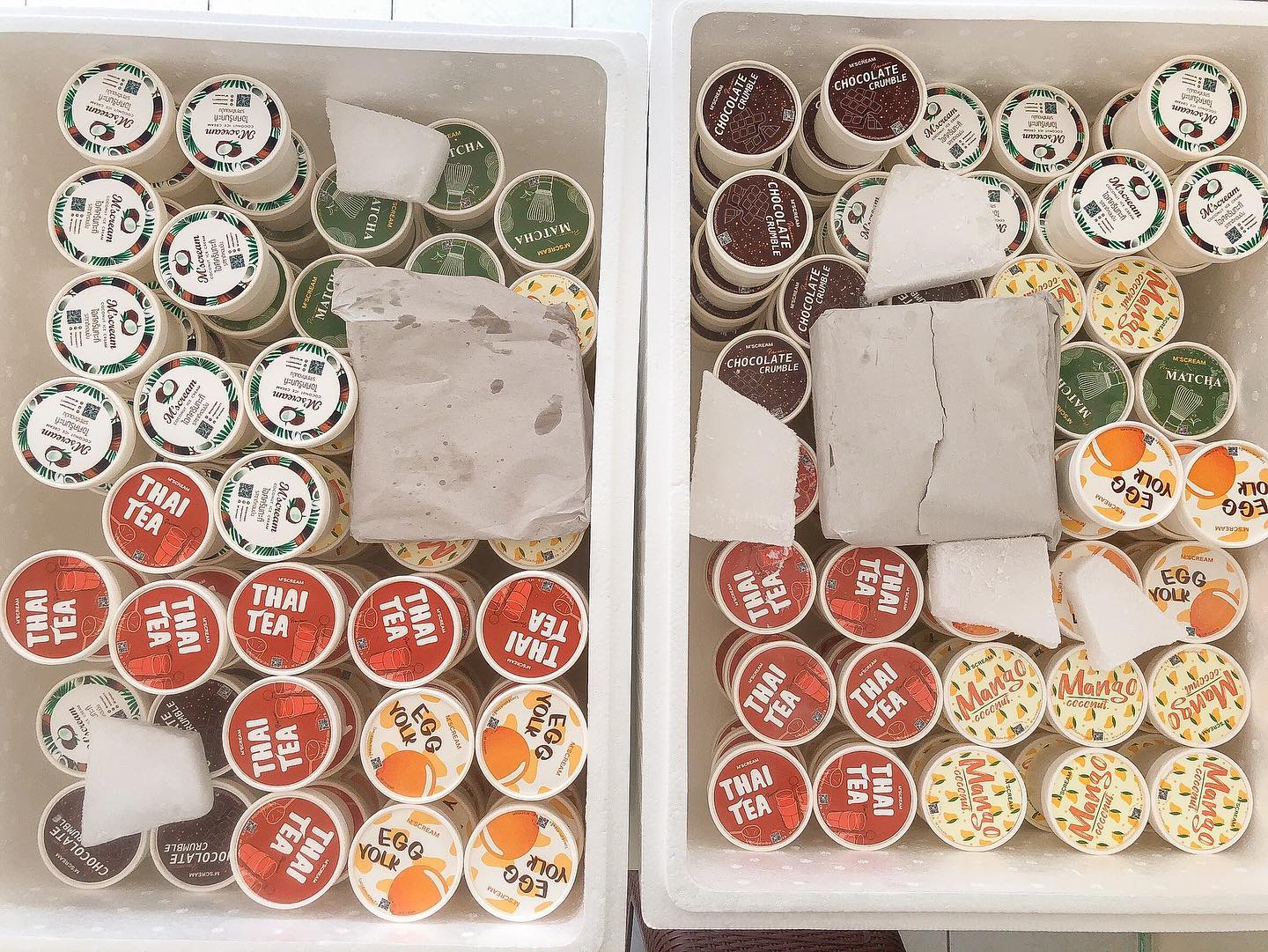 มหาชัยไอศกรีม, พัชชาไอศครีมกะทิ, หวานลิ้นไอติมทรงเครื่อง, M'scream, ฟู่ฟู่ ไอติมกะทิ, ไผ่ทองไอสครีม, ไอศกรีมทิพย์รส