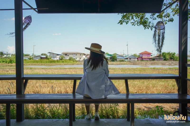 คาเฟ่ปทุมธานี, ณิชรมย์ คาเฟ่, คาเฟ่ลำลูกกา, คาเฟ่ลำลูกกาคลอง 5, ณิชรมย์ คาเฟ่สีเขียวริมทุ่งนา อาหารอร่อย