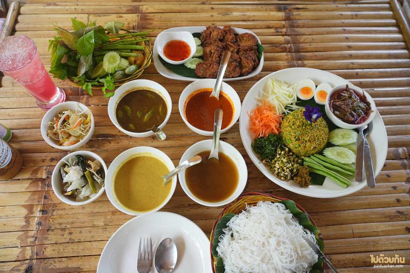 บ้านหนมจีน ลานสกา, ขนมจีนลานสกา, ร้านขนมจีนอร่อยลานสกา, บ้านหนมจีน ลานสกา