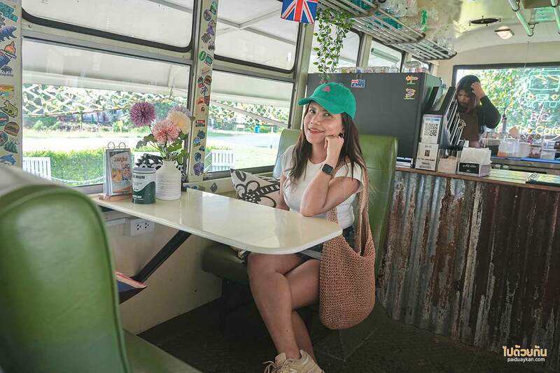 เที่ยวนครนายก, คาเฟ่นครนายก, b/c the cafe, b/c the cafe คาเฟ่รถบัสสุดแนว สไตล์แคมป์ปิ้ง เดินเล่นสะพานหัวใจแห่งเดียวในนครนายก