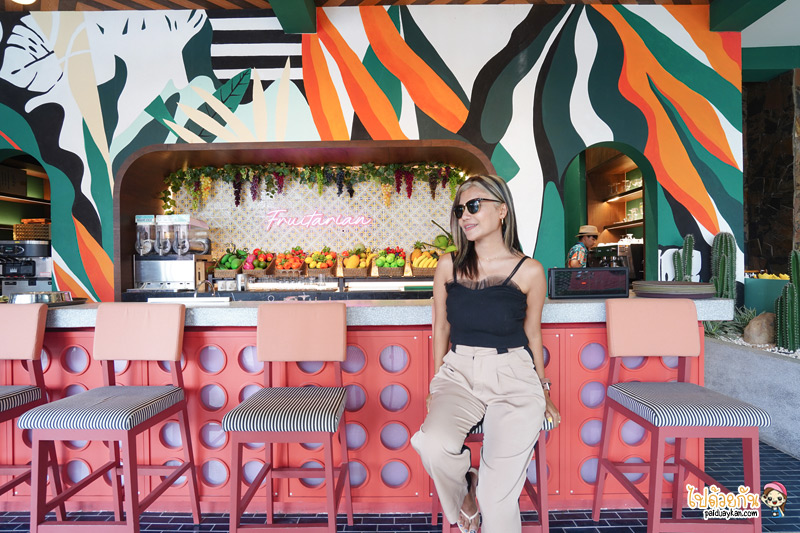 คาเฟ่พัทยา, fat coco  beach club, ร้านอาหารสไตล์ลาหลีพัทยา, คาเฟ่พัทยาถ่ายรูปสวย, fat coco พัทยา คาเฟ่สไตล์บาหลี สดใสได้ฟีลซัมเมอร์