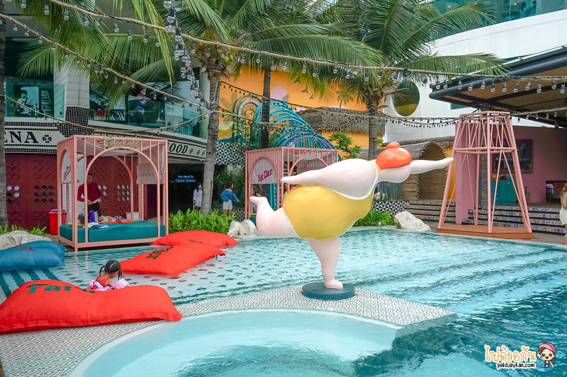 คาเฟ่พัทยา, fat coco  beach club, ร้านอาหารสไตล์ลาหลีพัทยา, คาเฟ่พัทยาถ่ายรูปสวย, fat coco พัทยา คาเฟ่สไตล์บาหลี สดใสได้ฟีลซัมเมอร์