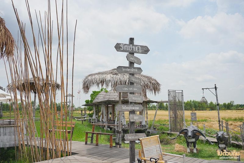 คาเฟ่อยุธยา, ร้านกาแฟอยุธยา, รักษ์นา อยุธยา, นั่งรถไฟจิ๋วอยุธยา ชมวิวทุ่งนา ที่รักษ์นา คาเฟ่