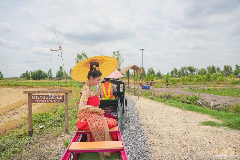 คาเฟ่อยุธยา, ร้านกาแฟอยุธยา, รักษ์นา อยุธยา, นั่งรถไฟจิ๋วอยุธยา ชมวิวทุ่งนา ที่รักษ์นา คาเฟ่