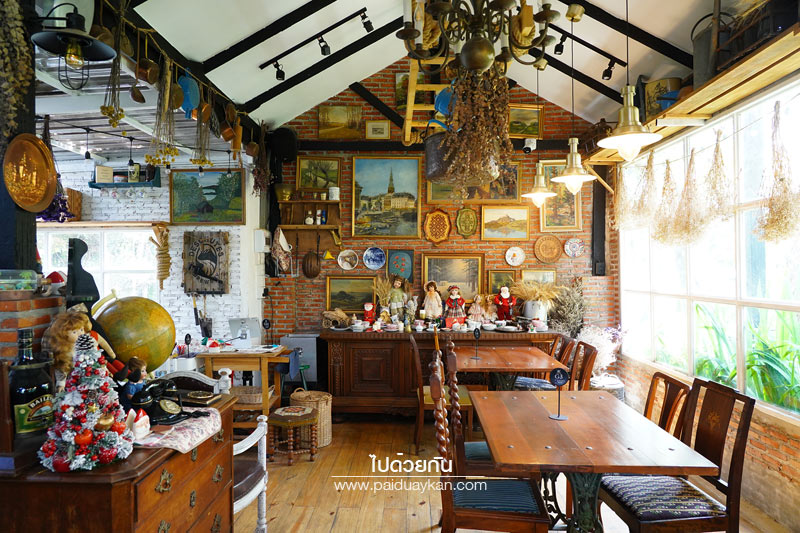 ร้านอาหารกาญจนบุรี, ร้านกาแฟกาญจนบุรี, คาเฟ่กาญจนบุรี, ravi vira กาญจนบุรี, ravi vira กาญจนบุรี คาเฟ่สไตล์ยุโรปวินเทจ ร่มรื่นด้วยสวนสวย