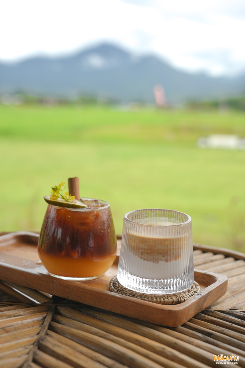 ร้านกาแฟปัว, คาเฟ่ปัว, slow na cafe ปัว, slow na cafe จิบกาแฟรสดี บรรยากาศริมทุ่ง
