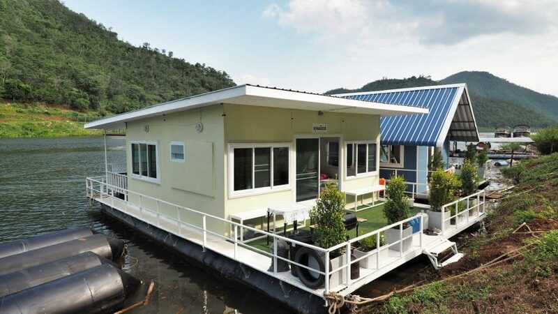 top 7+ ที่พัก แพกาญจนบุรี 2567 แพเขื่อนศรีนครินทร์นอนสบาย วิวสวยอลัง