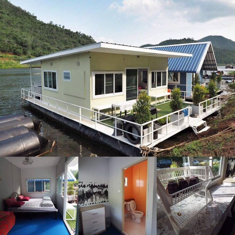 top 7+ ที่พัก แพกาญจนบุรี 2567 แพเขื่อนศรีนครินทร์นอนสบาย วิวสวยอลัง