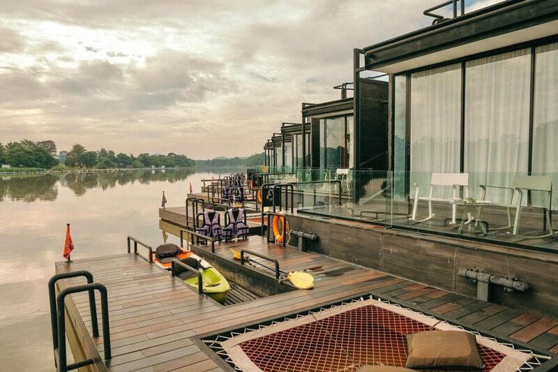 top 7+ ที่พัก แพกาญจนบุรี 2567 แพเขื่อนศรีนครินทร์นอนสบาย วิวสวยอลัง