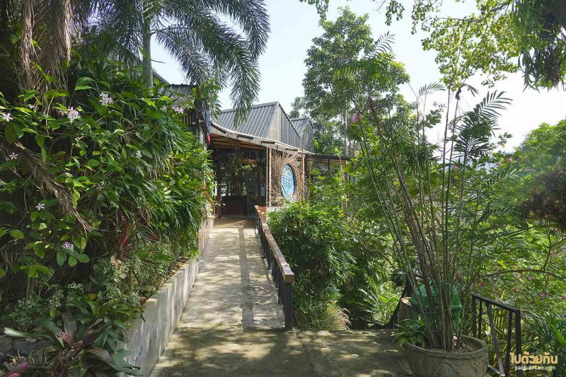 คาเฟ่ขนอม, blue terrace cafe  ขนอม, blue terrace cafe  คาเฟ่บนเนินเขา ชมวิวทะเลอ่าวขนอม