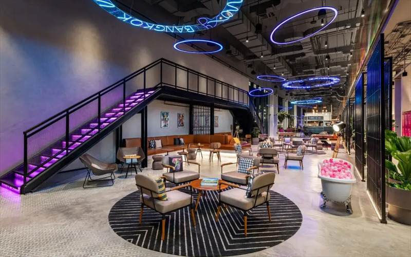 moxy ratchaprasong โรงแรมใหม่ในเครือ marriott ใจกลางราชประสงค์ ถ่ายรูปสวยทุกมุม