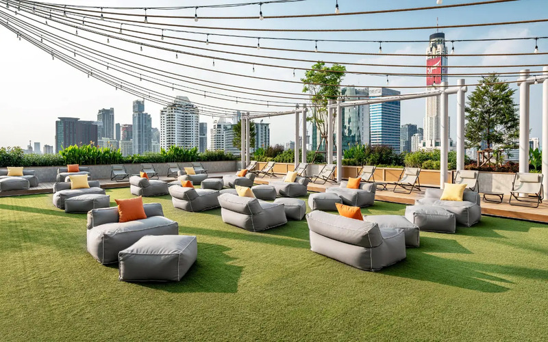 moxy ratchaprasong โรงแรมใหม่ในเครือ marriott ใจกลางราชประสงค์ ถ่ายรูปสวยทุกมุม