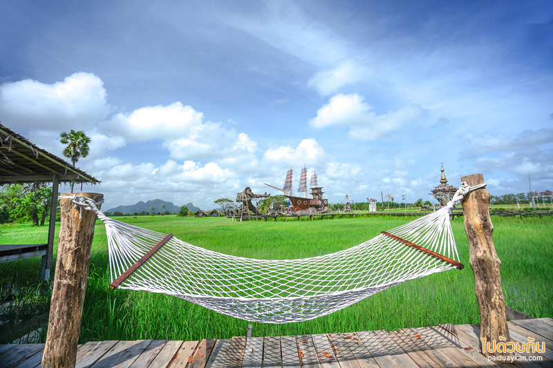 สำเภาไทย พัทลุง ชมวิวทุ่งนาสวย ถ่ายรูปหุ่นคิงคองยักษ์