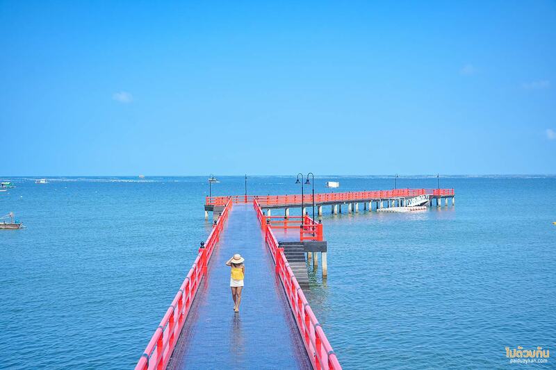 คาเฟ่ศรีราชา, ศรีราชา, เที่ยวศรีราชา, top 168+ cafe by yuu คาเฟ่สไตล์ญี่ปุ่น ถ่ายรูปสะพานแดงริมทะเล