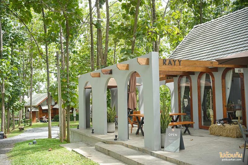 เที่ยวมวกเหล็ก, เที่ยวสระบุรี, rayy  café  มวกเหล็ก คาเฟ่ร่มรื่น กลางป่าสัก