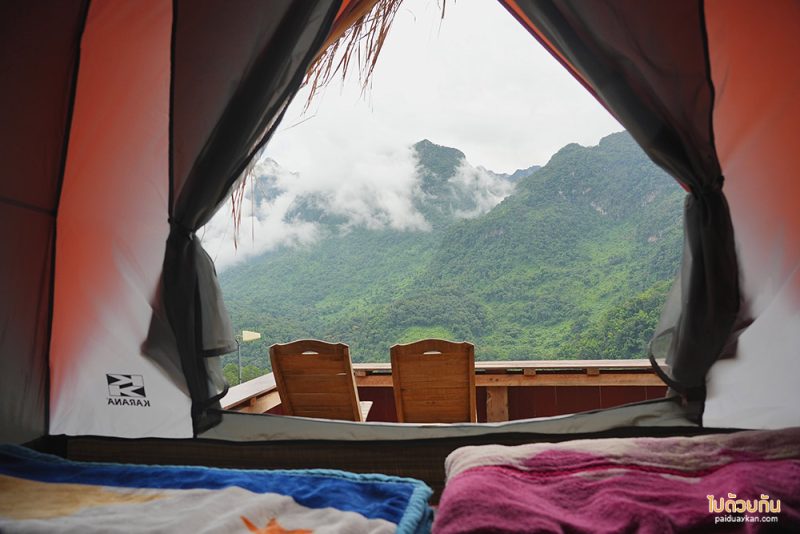 เที่ยวเชียงดาว, บ้านสายหมอก เชียงดาว, ที่พักบ้านนาเลา, บ้านระเบียงดาว, ชมหมอก เคียงดอยหลวง @บ้านสายหมอก