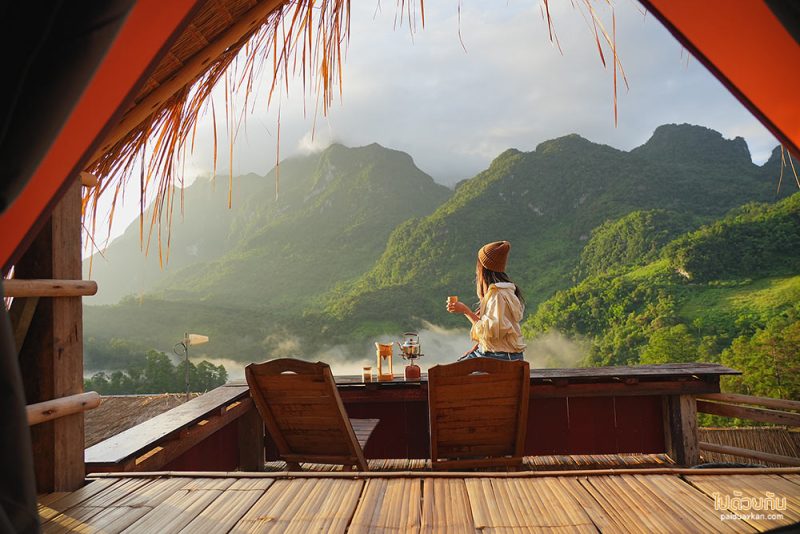 เที่ยวเชียงดาว, บ้านสายหมอก เชียงดาว, ที่พักบ้านนาเลา, บ้านระเบียงดาว, ชมหมอก เคียงดอยหลวง @บ้านสายหมอก