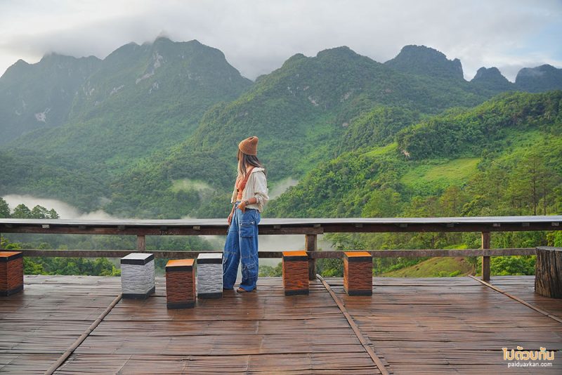 เที่ยวเชียงดาว, บ้านสายหมอก เชียงดาว, ที่พักบ้านนาเลา, บ้านระเบียงดาว, ชมหมอก เคียงดอยหลวง @บ้านสายหมอก