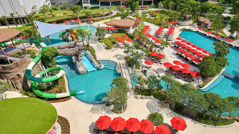 พัทยา, top 18+ ที่พักพัทยามีสวนน้ำ 2567 เปิดใหม่ ราคาถูก kid club สำหรับครอบครัว ติดทะเล