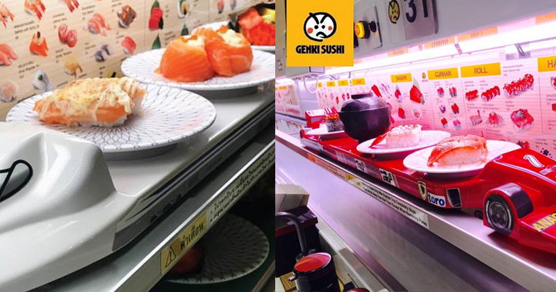 ซูชิเสิร์ฟโดยรถไฟ ที่เดียวในประเทศไทย!!