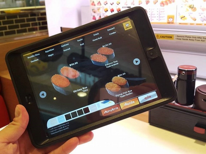 ซูชิเสิร์ฟโดยรถไฟ ที่เดียวในประเทศไทย!!